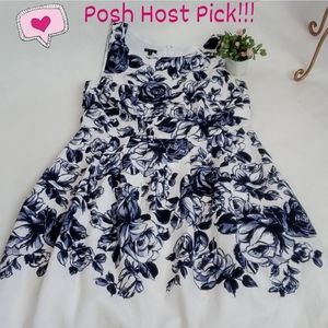 Talbots Size 16 Floral Sleeveless Dress